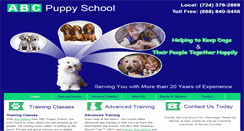 Desktop Screenshot of abcpuppyschool.com